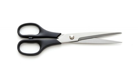 Obraz premium Black handles stainless steel scissors product photo
