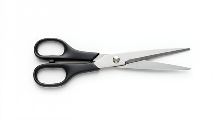 Obraz premium Black metal scissors for office or craft use