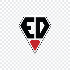 150 a shape alphabet word letter triangle geometric educational  logo diamond E D