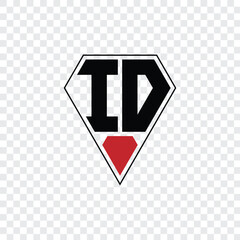 154 a shape alphabet word letter triangle geometric educational  logo diamond I D