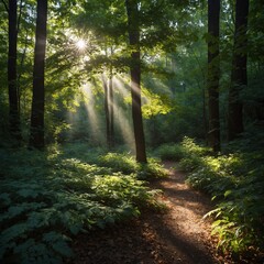 Fototapeta premium Light through Tree Leaves