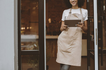 Modern devices for online ordering after COVID-19 pandemic, new normal and client services....