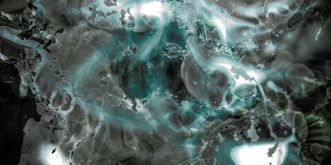 Marble Foiling. Acrylic Paint Textures. Black