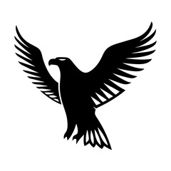 Majestic Black Eagle Ascending with Powerful Wings Displaying Dominance in the Sky