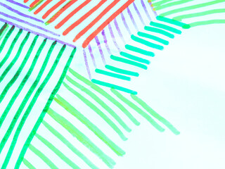 Motley Chevron. Blue Doodle Textures. Art