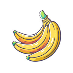 A Bunch of Fresh Yellow Bananas Ready to Eat Delicious Tropical Fruit