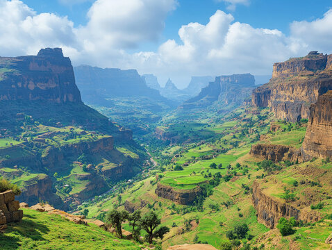 A stunning panoramic view of Mount Moriah with dramatic mountain landscapes