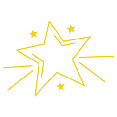 Gold Doodle Star