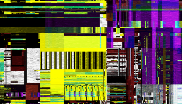Abstract creative glitch overlay texture. Geometric pixel pattern of a digital glitch on transparent background, digital pattern - Powered by Adobe