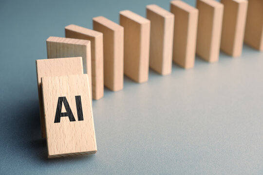 The first AI domino to start and impact on other dominoes, the impact of artificial intelligence on human society, and many industries