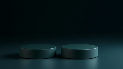 Dark, Modern Pedestal Display