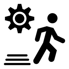 Action Glyph Icon Style