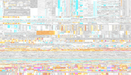 Abstract creative glitch overlay texture. Geometric pixel pattern of a digital glitch on transparent background, digital pattern