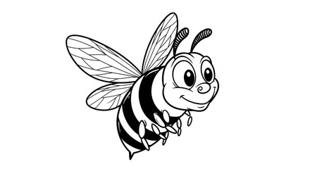 Obraz premium Cartoon bee illustration