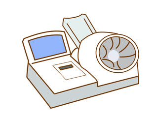 血圧を測る血圧計。医療機器