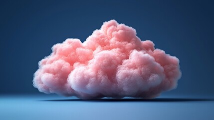 Pink Fluffy Cloud Dreamy Whimsical Soft Texture