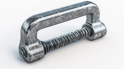 clamp icon with screw, white background