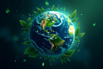 Fototapeta premium Earth Reborn Harmony with Nature