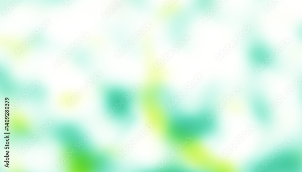Aufkleber World environment day concept: green and blue abstract blur spots background with bokeh effect and transparency