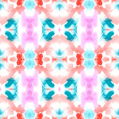 Hand painted watercolor seamless pattern