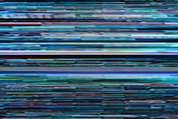 Glitch camera effect. Retro VHS background. Old video template. No signal. Static TV noise, bad TV signal