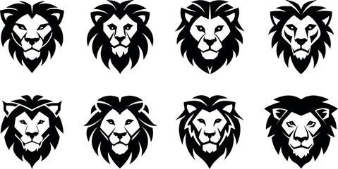 Lion head vector art, icons, and graphics

