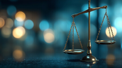 A scale with two sides and a chain hanging from it