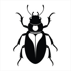 Black Beetle Silhouette