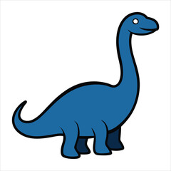Blue cartoon dinosaur