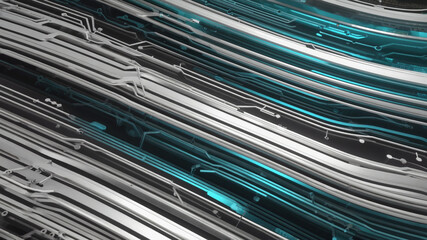 Abstract digital circuitry background showcasing technological advancements