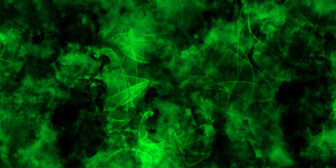 Abstract digital texture filled with luminous neon green clouds and smoky patterns. Texture of rich, chaotic, and fluid, evoking a high-energy, sci-fi aesthetic. Bright nebula in space background.