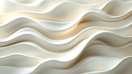Obraz premium Wavy White Texture Background Creates Flowing Smooth Abstract Art