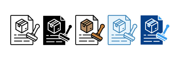 Quality Assurance  Icon Set Multiple Style Collection