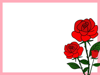 성년의 날 장미 라인드로잉 테두리 프레임 피피티 배경(happy coming of age day rose line drawing frame ppt  wallpaper)