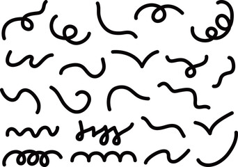 色々な線のバリエーションセット