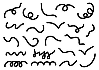 色々な線のバリエーションセット