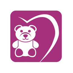 pink elephant with a heart