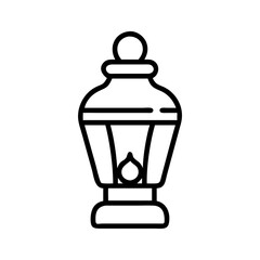 Obraz premium Mini Lantern Icon on Transparent Background 