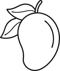 vector illustration of a mango