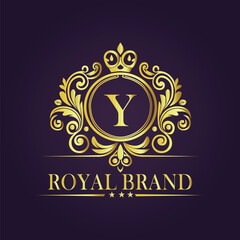 luxury gold logo concept