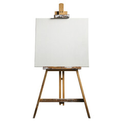 Art on Easel on transparent background