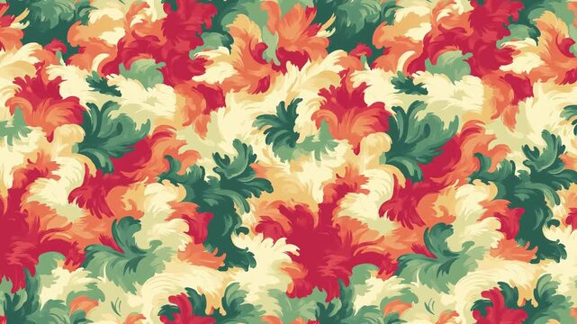 Abstract Lava Flow Looped Animation Background