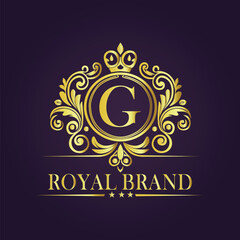 luxury gold logo concept