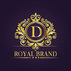 luxury gold logo concept