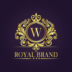 luxury gold logo concept