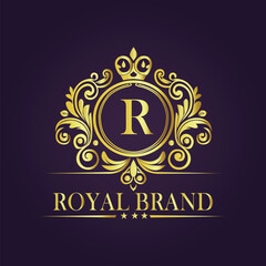 luxury gold logo concept