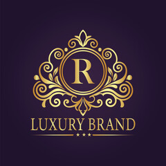 luxury gold logo concept