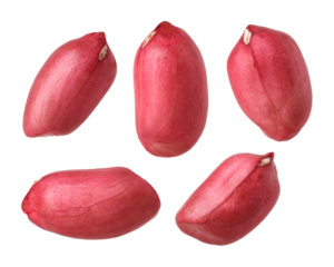 Peanut seed group isolated, transparent PNG, PNG format, cut out