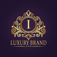 luxury gold logo concept