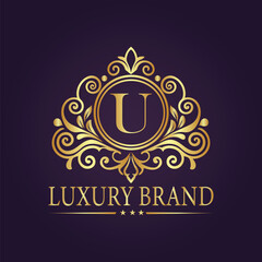 luxury gold logo concept